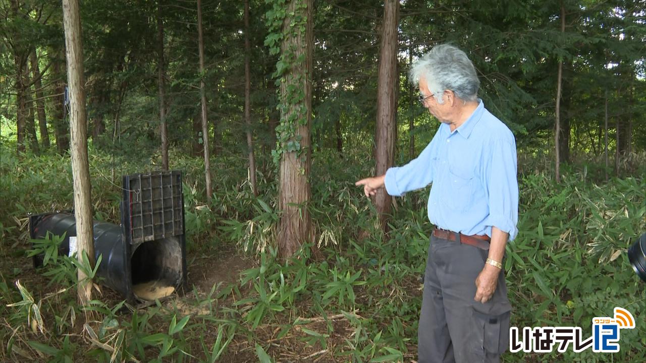 ツキノワグマ出没警報　檻の緊急点検