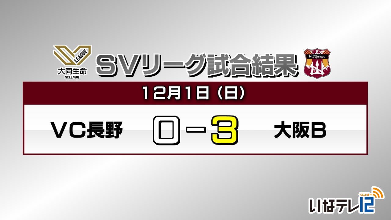 VC長野 きょうの試合結果