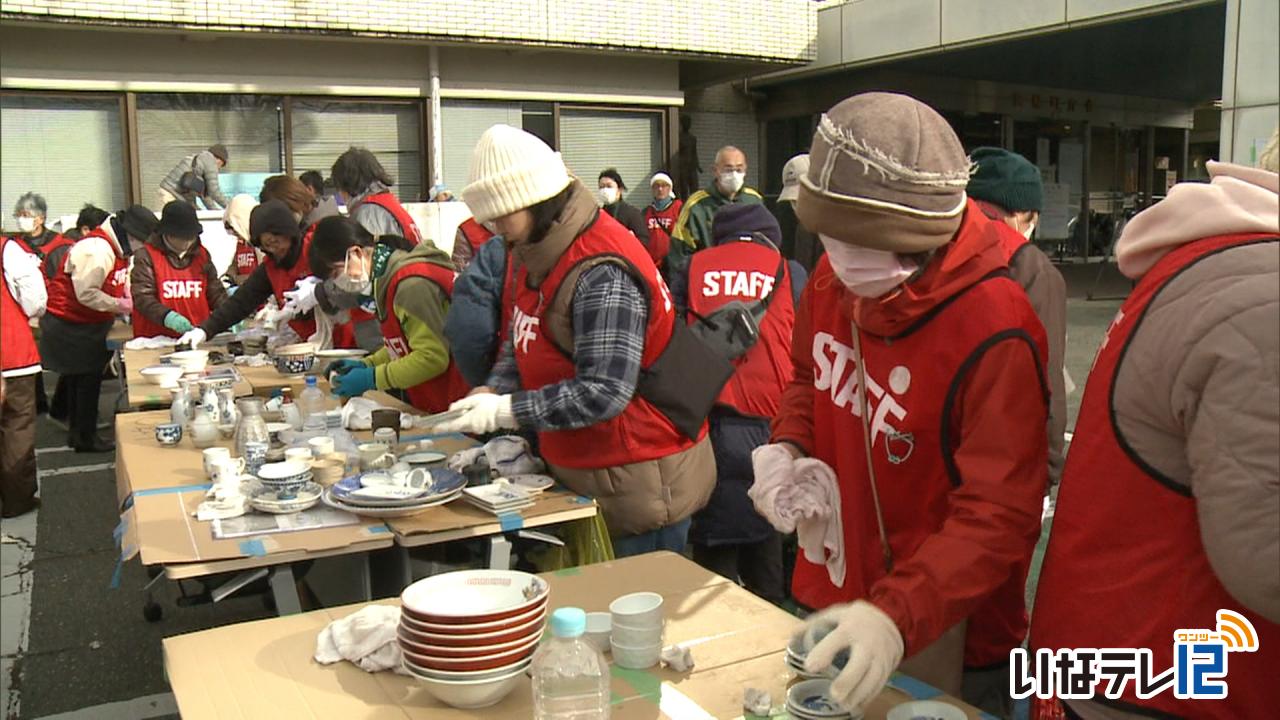 不要食器を回収＆無料配布　箕輪町で催し