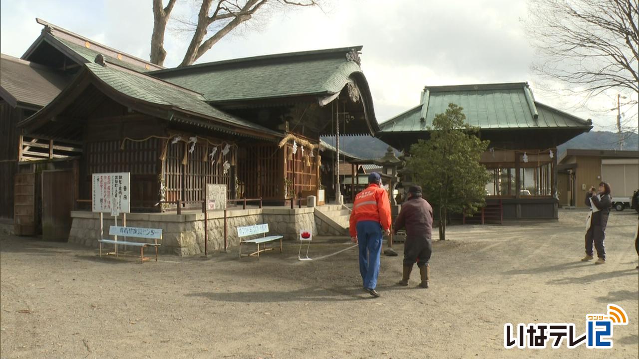 文化財防火デー　箕輪町内をパトロール