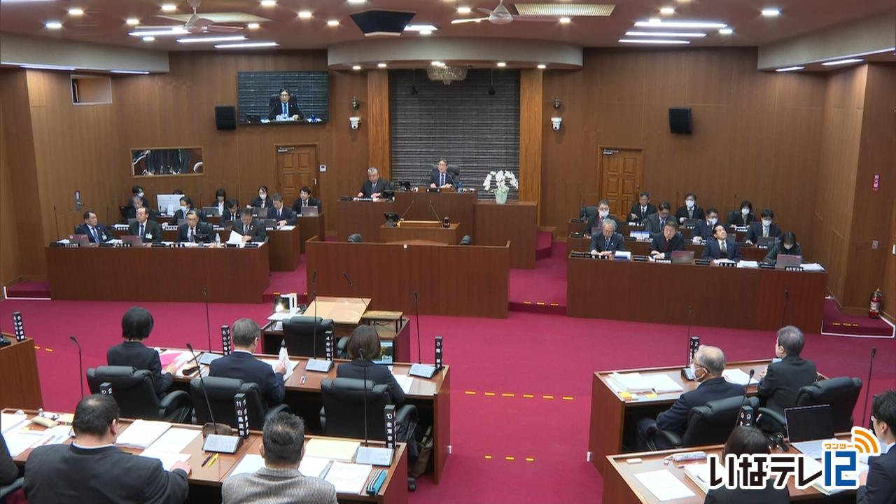 箕輪町議会３月定例会開会　２７議案提出