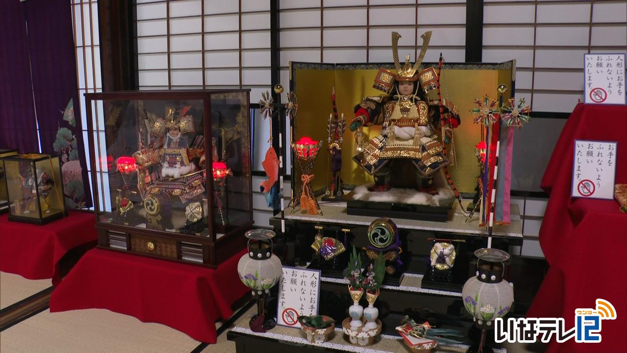 旧馬島家住宅で五月人形展