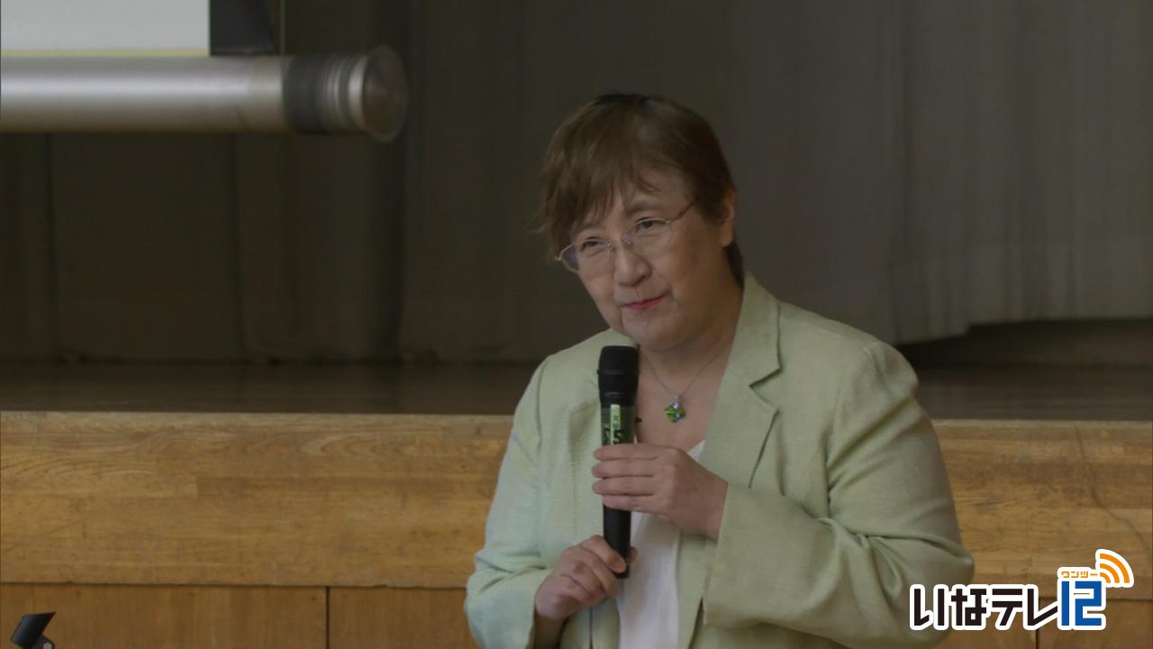 箕輪中学校で気候変動を学ぶ講演会