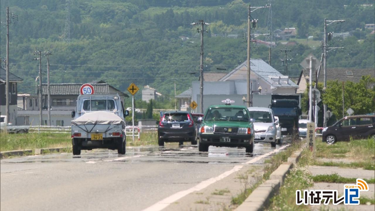 伊那地域３４．５度　２日連続の真夏日