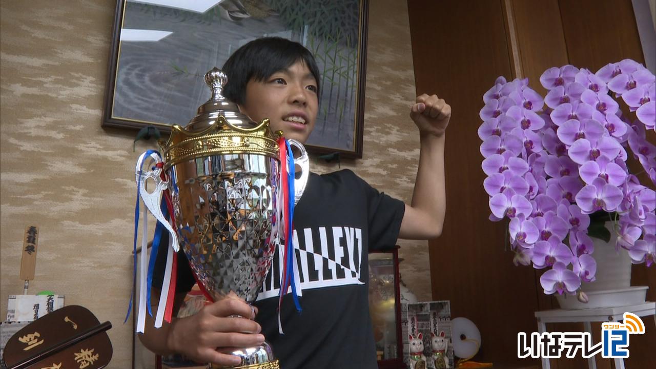 南部小６年田辺さん ランバイクアジア大会で優勝