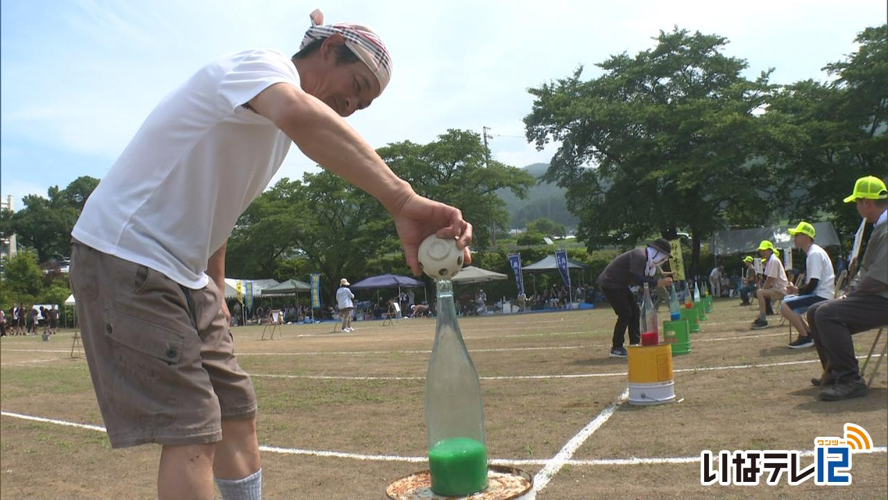 最高気温３５．１度　福与区民運動会