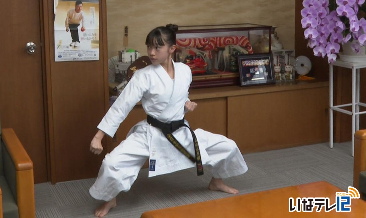 スポーツ｜南箕輪小６年山田さん 空手全国大会へ