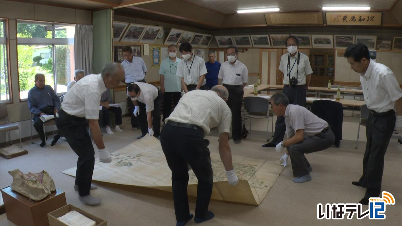 芝平山絵図 虫干し
