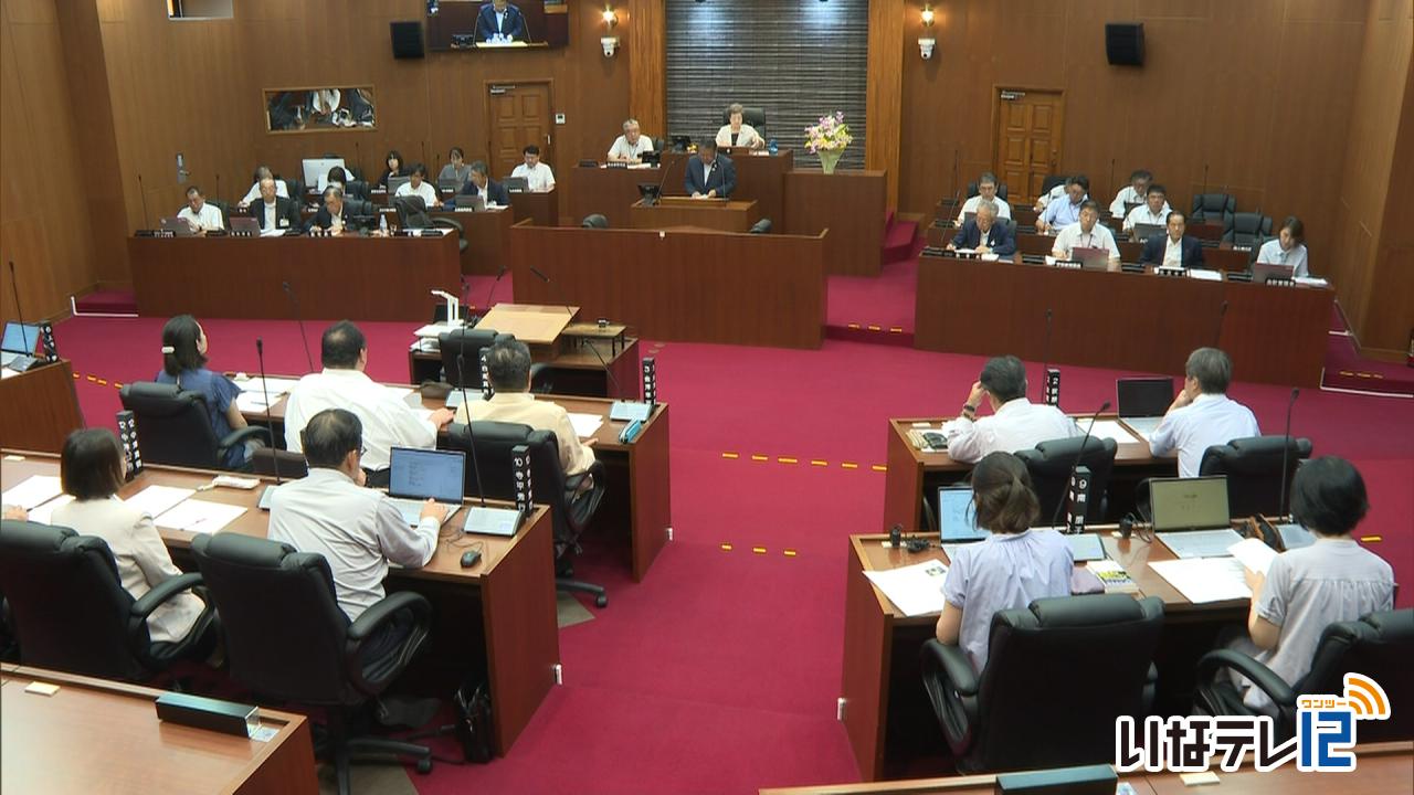 箕輪町議会臨時会４議案可決