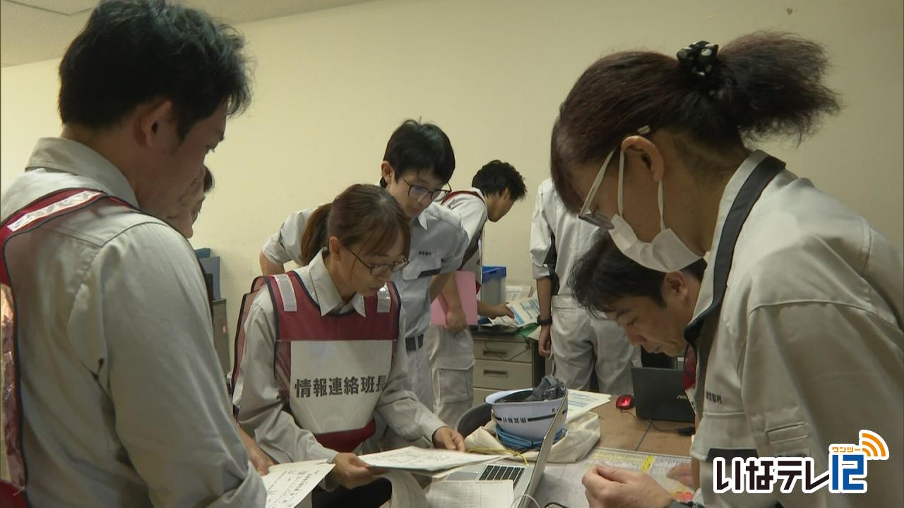 南箕輪村で総合防災訓練