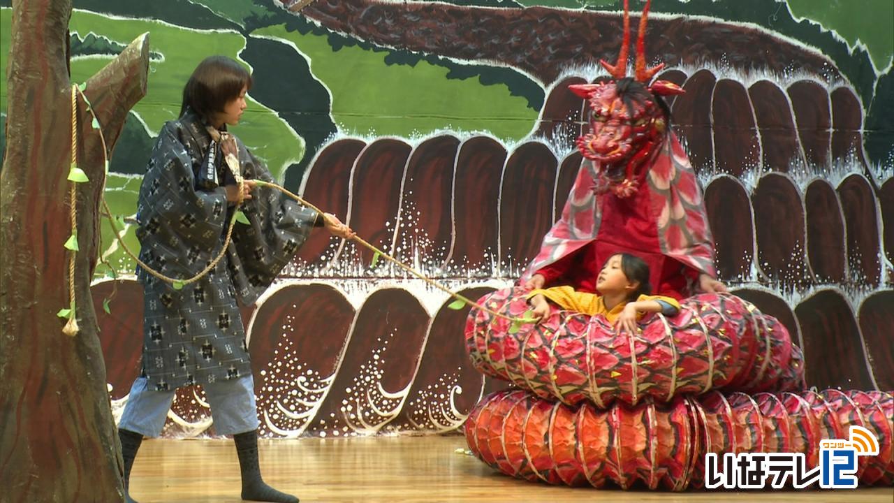 中尾歌舞伎　「三六災害半世紀」本番に向け稽古