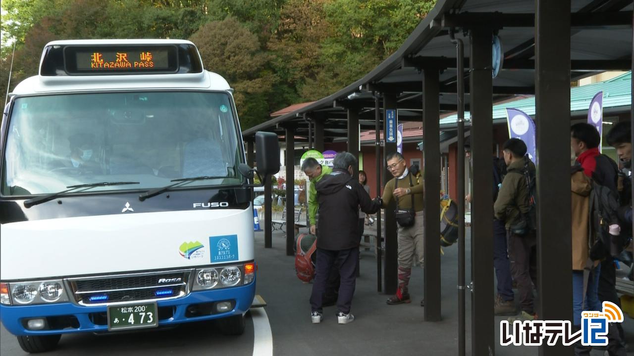 林道バス年間利用者数最高記録を更新