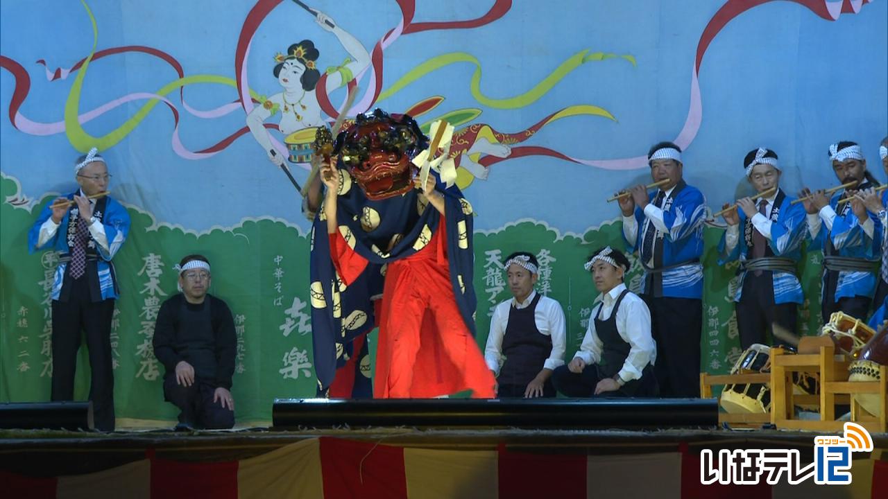 土蔵獅子舞７年ぶり奉納