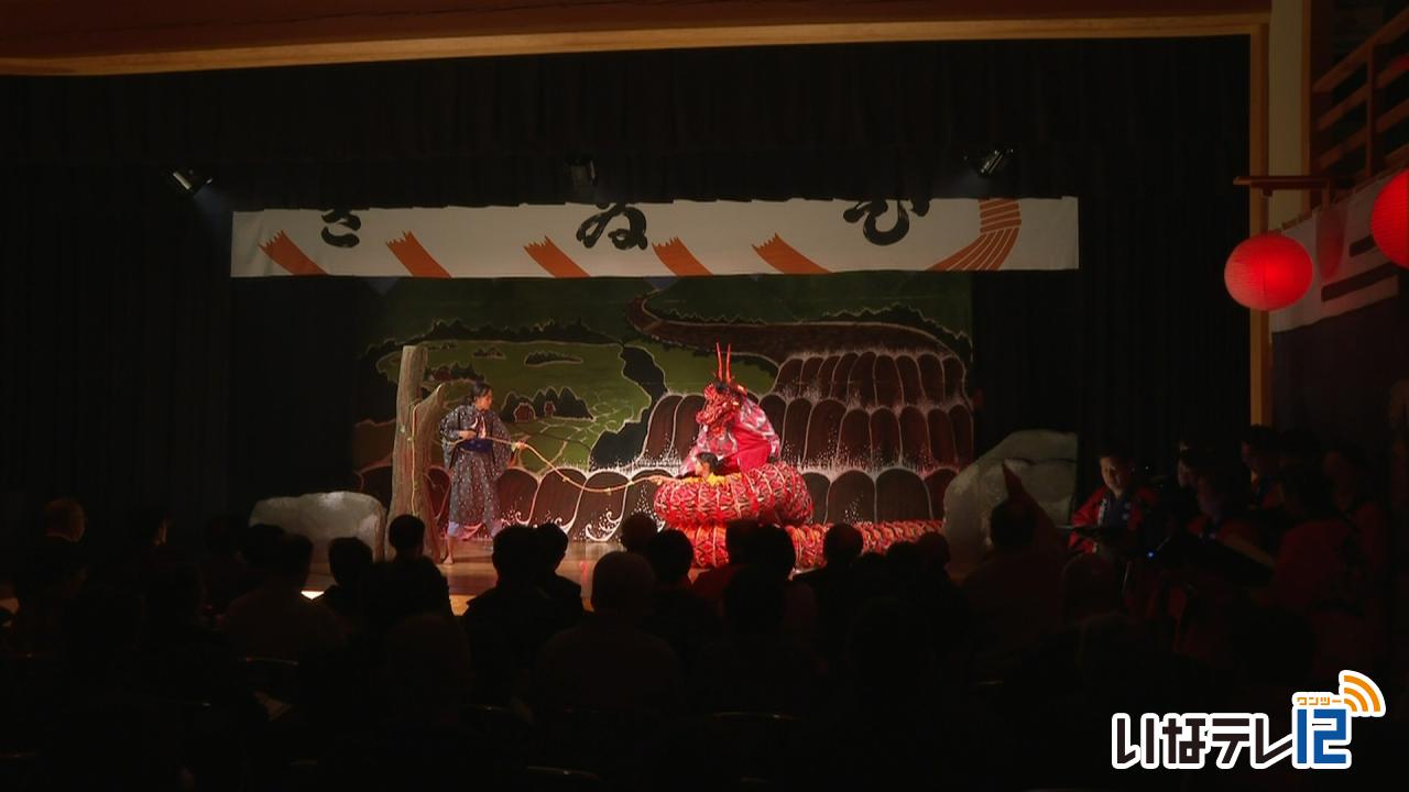 中尾歌舞伎「三六災害半世紀」