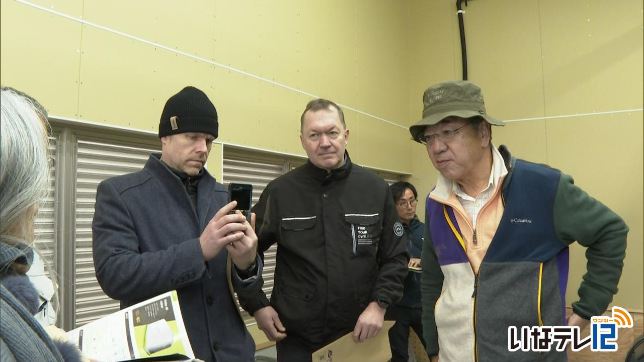 フィンランドの知事が伊那を視察