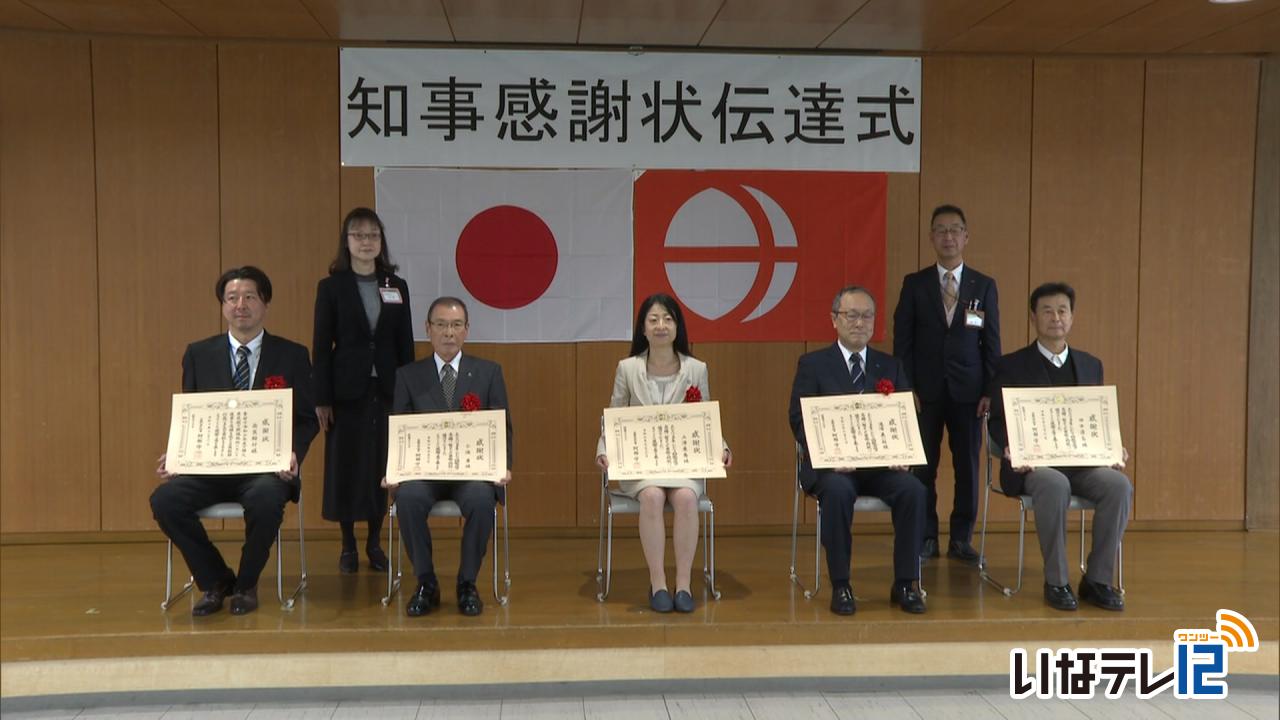 県税功労者　知事感謝状伝達式