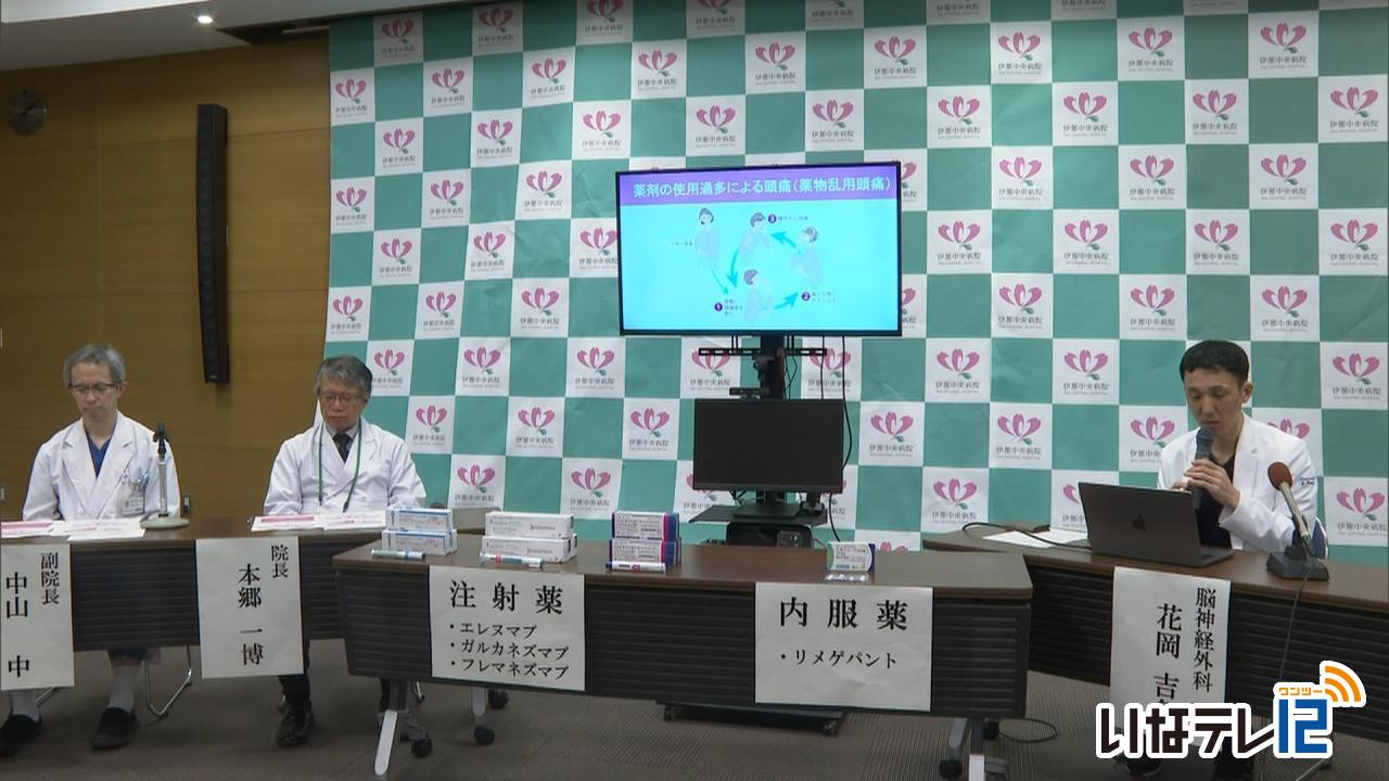 伊那中央病院の頭痛専門外来で新薬処方開始