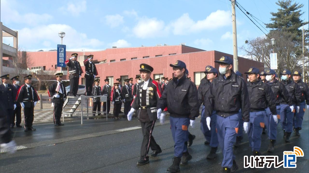 箕輪町消防団 出初式