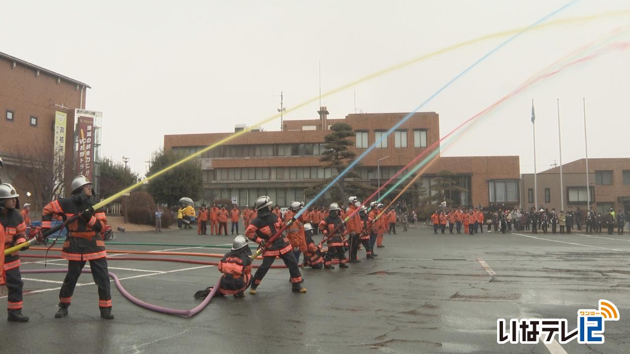 南箕輪村消防団　出初式