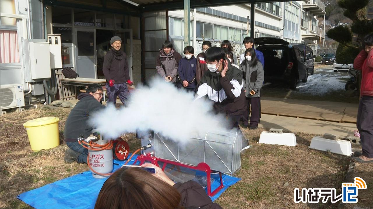 ポン菓子で受験生を応援