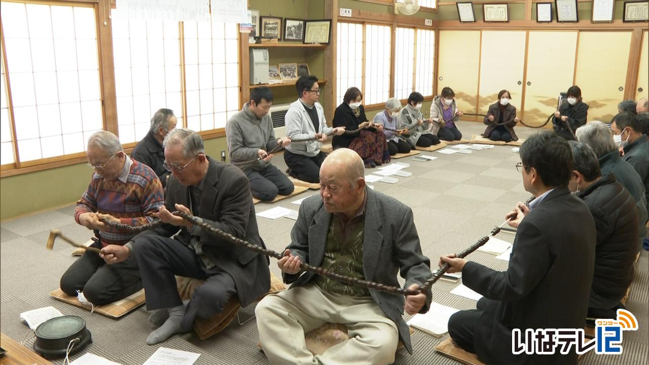 引持の伝統行事「ことはじめの念仏」