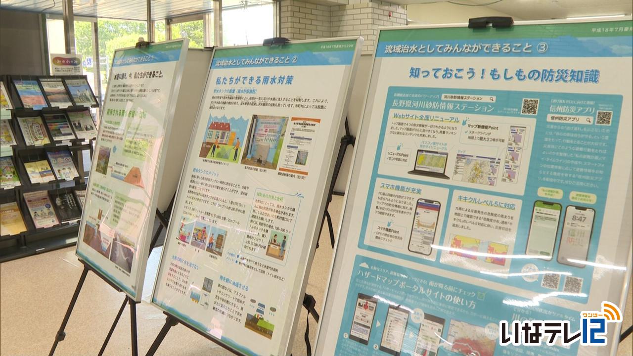 １８年豪雨災害をまとめたパネル巡回展　１００年の節目に　