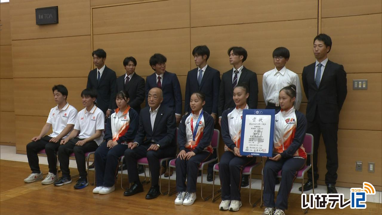 伊那市　国スポ・全障スポ出場選手の壮行会