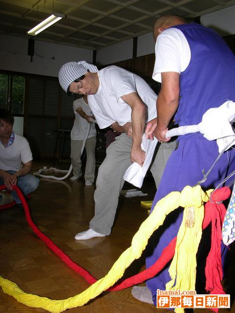 津島神社祇園祭準備作業